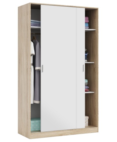 Ferramenta1.com | Kit armadio 2 ante scorrevoli 120x50xh200 ro/bia - PZ 1