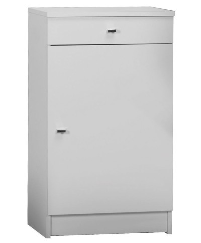 Ferramenta1.com | Mobile 1 anta +1 cassetto 46x34x80 bianco lacc. 222tl - PZ 1