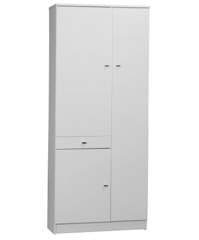 Ferramenta1.com | Mobile 3 ante +1 cassetto 77x34x183 bianco lacc. 323tl - PZ 1