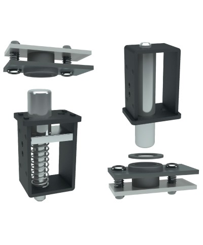 Ferramenta1.com | Kit lato cardine e piastre 913 per cancello 30x40 mm - CF 1