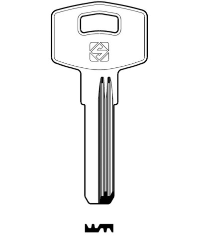 Ferramenta1.com | Chiavi silca punzonate bnk1 olc        gr.6/2 - PZ 5