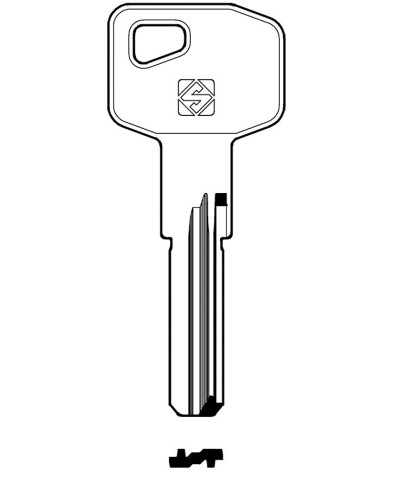 Ferramenta1.com | Chiavi silca punzonate mg9 olc         gr.6/2 - PZ 5
