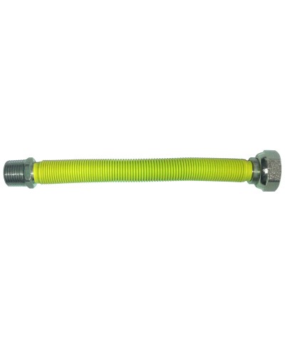 Ferramenta1.com | Raccordo inox estensibile gas 3/4 mf 200-400 giallo - PZ 1