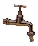 Ferramenta1.com | Pl rubinetto ottone anticato c/portagom d 1/2 - PL 6