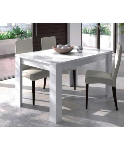 Ferramenta1.com | Kit tavolo kendra 90x140/190xh78 cm bianco lucido - PZ 1