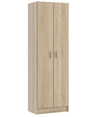 Ferramenta1.com | Kit armadio 2 ante multiuso 5 ripiani 59x37x180 rovere canad. - PZ 1