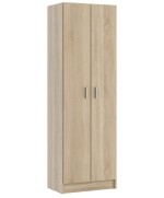 Ferramenta1.com | Kit armadio 2 ante multiuso 5 ripiani 59x37x180 rovere canad. - PZ 1