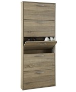 Ferramenta1.com | Kit scarpiera 5 ribalte 65x15x164 rovere scuro - PZ 1