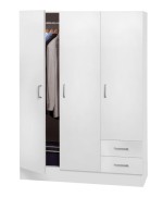 Ferramenta1.com | Kit armadio 3 ante + 2 cassetti 119,5x46,5x184,5 bianco - PZ 1