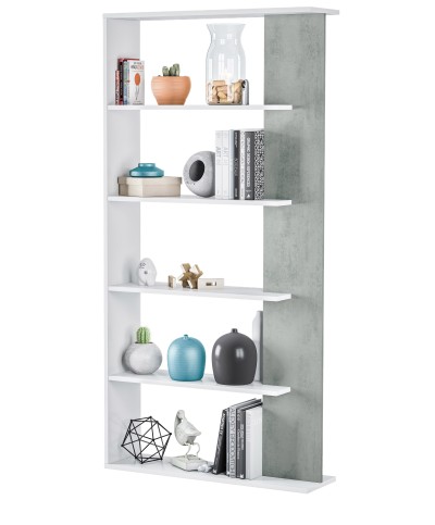 Ferramenta1.com | Kit libreria alida 90x25x180 bianco cemento - PZ 1