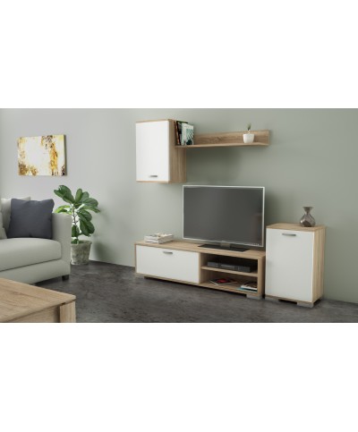 Ferramenta1.com | Kit parete attrezzata 170x36xh190 cm bia/rov. - PZ 1