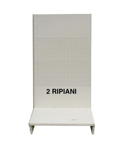 Ferramenta1.com | Scaffale a parete 200x40x205h grigio 2 ripian - PZ 1