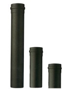 Ferramenta1.com | Tubo per stufa a pellet h  25 cm d  8 cm nero opaco - PZ 1