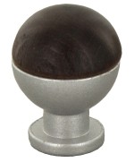 Ferramenta1.com | Bl pomolo legno ott 735b d 18 mm noce sc 2 pz - BL 6