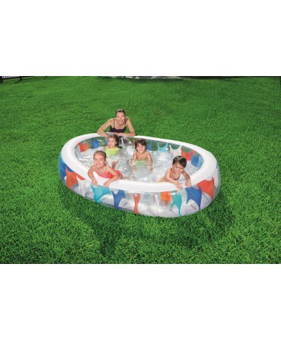 Ferramenta1.com | Piscina gonfiabile multicol 152x234x51h 54066b - PZ 1