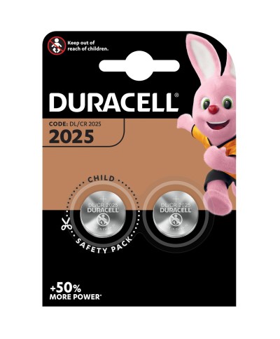 Ferramenta1.com | Duracell batteria a bottone cr2025 bl 2 pz - BL 10