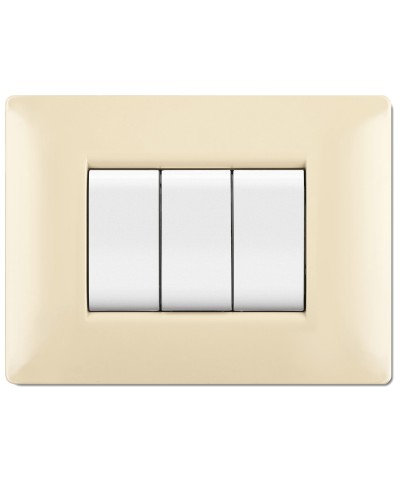 Ferramenta1.com | Placca life q living plast avorio                7p - PZ 1