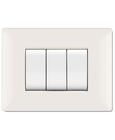 Ferramenta1.com | Placca life q living plast bianco               4p - PZ 1