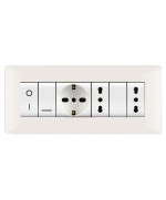 Ferramenta1.com | Placca life q living plast bianco               7p - PZ 1