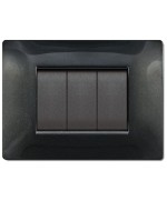 Ferramenta1.com | Placca life q living plast nero glittering      4p - PZ 1