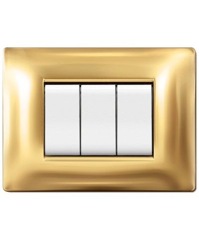 Ferramenta1.com | Placca life q living plast oro          3p - PZ 10