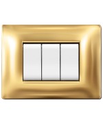 Ferramenta1.com | Placca life q living plast oro          3p - PZ 10