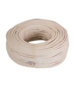Ferramenta1.com | Cavo elettrico h05vv-f sez 2x0,75 mm bianco - MT 100