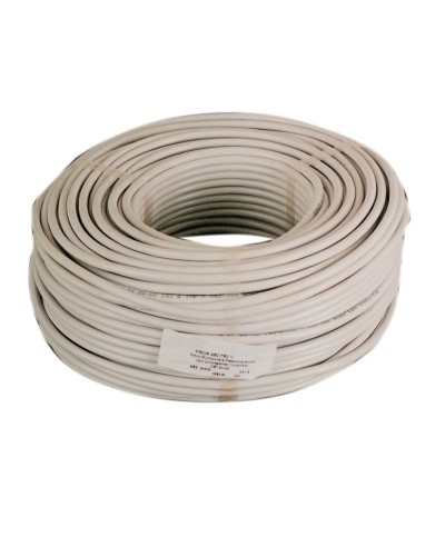 Ferramenta1.com | Cavo elettrico h05vv-f sez 3x1,00 mm bianco - MT 100