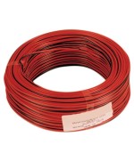 Ferramenta1.com | Cavo elettrico hi-fi 2x0,50 mm rosso-nero - MT 100