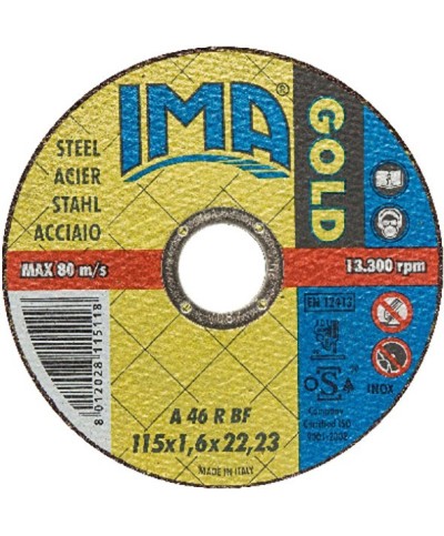 Ferramenta1.com | Ima disco p/ferro gold piano d 115x1,6 mm - PZ 50