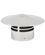 Ferramenta1.com | Terminale di scarico c/cappello inox pellet d 10 cm - PZ 1