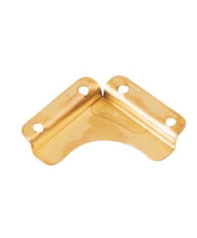 Ferramenta1.com | Fermaspecchi liscio acciaio ottonato 30x30 mm - PZ 100