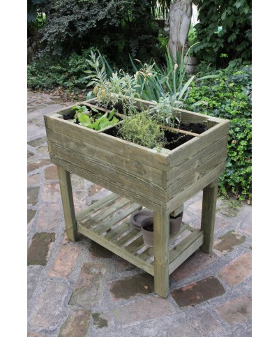 Ferramenta1.com | Fioriera giardiniera rialzata legno 80x50xh80 cm - PZ 1