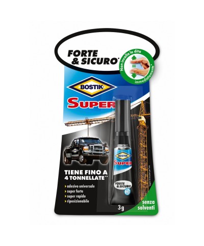Ferramenta1.com | Bostik super forte  sicuro 3 g blister - PZ 12
