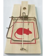 Ferramenta1.com | Trappola p/topi base legno 17,5x8,3x1 cm - PZ 10