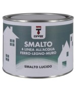 Ferramenta1.com | Smalto lucido allacqua cuver 0,50 l grigio luce - PZ 6
