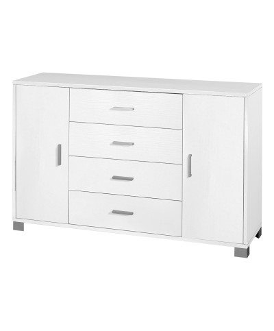 Ferramenta1.com | Kit mobile 2 ante + 4 cassetti 136x41xh86 bianco - PZ 1