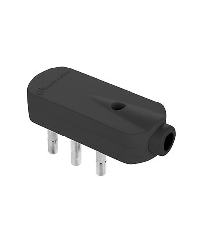 Ferramenta1.com | Spina salvaspazio 10a 2p+t nero fig.6 - PZ 25