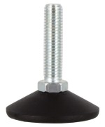 Ferramenta1.com | Piedino regolabile acciaio zincato ma10 x d 35 mm - PZ 50