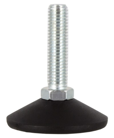 Ferramenta1.com | Piedino regolabile acciaio zincato ma10 x d 40 mm - PZ 50