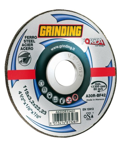 Ferramenta1.com | Grinding forza disco ferro piano 115x3,2 - PZ 25