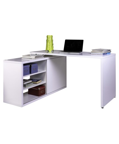 Ferramenta1.com | Kit scrivania 150x69/120xh74 cm bianco lucido - PZ 1