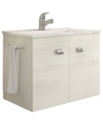 Ferramenta1.com | Mobile bagno erika 61 sosp. s/specchio rovere bian - PZ 1