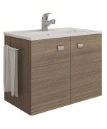 Ferramenta1.com | Mobile bagno erika 61 sosp. s/specchio rovere fumo - PZ 1