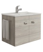 Ferramenta1.com | Mobile bagno erika 61 sosp. s/specchio rovere grigio - PZ 1