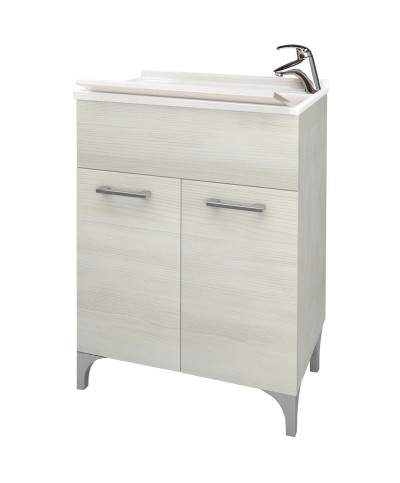 Ferramenta1.com | Lavatoio legno 60x50 cm rovere bianco - PZ 1