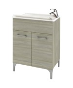 Ferramenta1.com | Lavatoio legno 60x50 cm rovere grigio - PZ 1