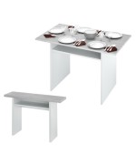 Ferramenta1.com | Kit tavolo consolle 35/70x120xh75 cm bianco ceme - PZ 1