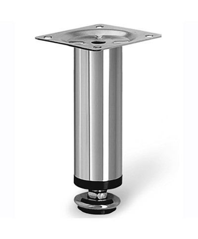 Ferramenta1.com | Piedino regolabile acciaio cromato mobili 100 mm - PZ 8