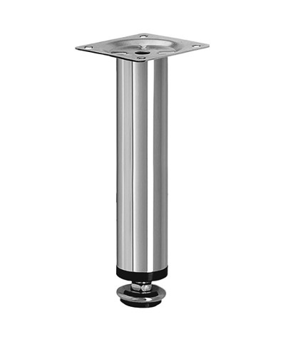 Ferramenta1.com | Piedino regolabile acciaio cromato mobili 150 mm - PZ 8